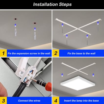 Brilagi - LED pritemdomas lubinis vonios šviestuvas FRAME SMART LED/50W/230V 60x60 cm 3000-6000K IP44 balta + nuotolinio valdymo pultas