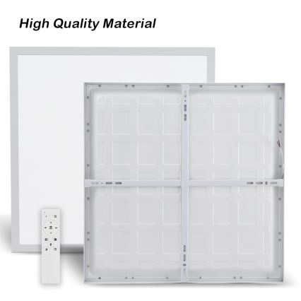 Brilagi - LED pritemdomas lubinis vonios šviestuvas FRAME SMART LED/50W/230V 60x60 cm 3000-6000K IP44 balta + nuotolinio valdymo pultas