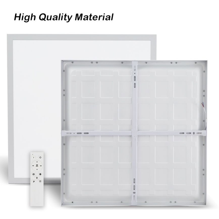 Brilagi - LED pritemdomas lubinis vonios šviestuvas FRAME SMART LED/50W/230V 60x60 cm 3000-6000K IP44 balta + nuotolinio valdymo pultas
