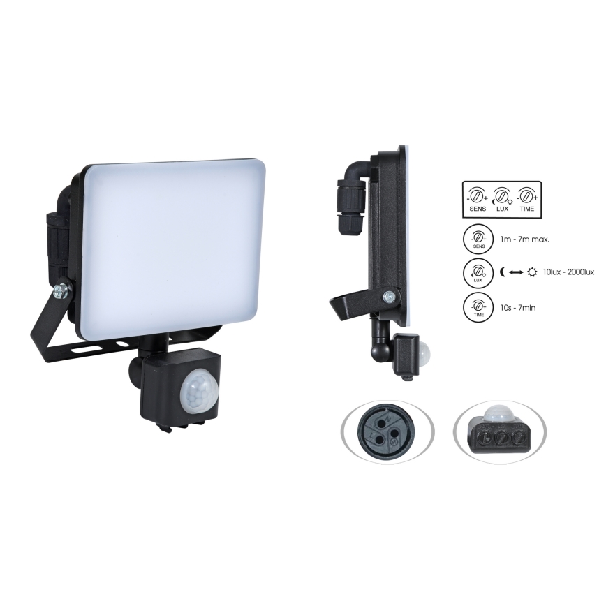 Brilagi - LED prožektorius su jutikliu ELARA PRO LED/30W/230V IP65