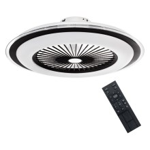 Brilagi - LED Reguliuojajmas šviestuvas su ventiliatoriumi  RONDA LED/48W/230V 3000-6000K juodas + valdymo pultas