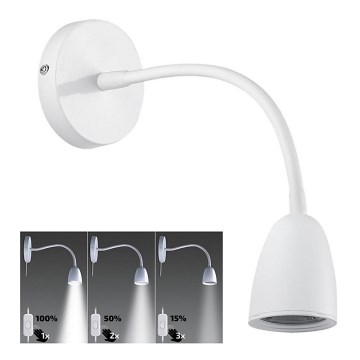 Brilagi - LED reguliuojama lanksčioji lempa LED/4W/230V balta