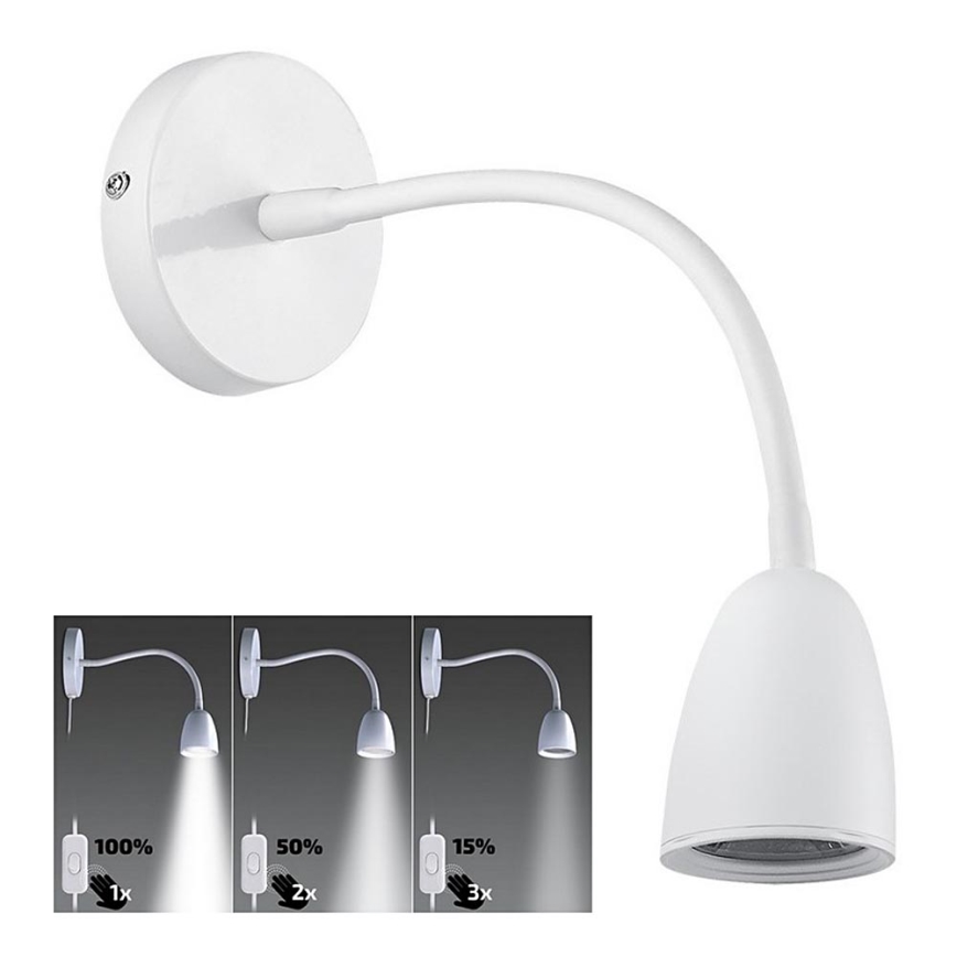 Brilagi - LED reguliuojama lanksčioji lempa LED/4W/230V balta