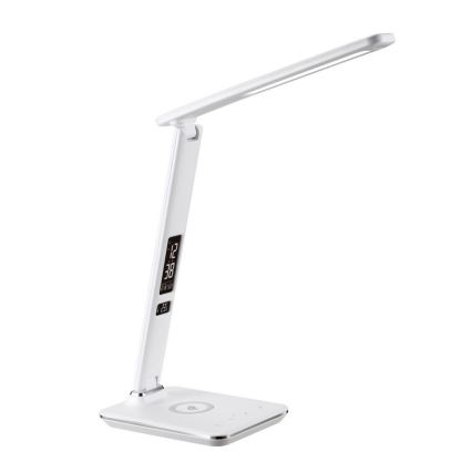 Brilagi - stalinis šviestuvas REGINA su reguliuojamu ryškumu, belaidžiu QI įkrovimu ir USB LED/8,5W/230V balta