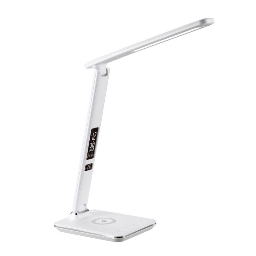Brilagi - stalinis šviestuvas REGINA su reguliuojamu ryškumu, belaidžiu QI įkrovimu ir USB LED/8,5W/230V balta