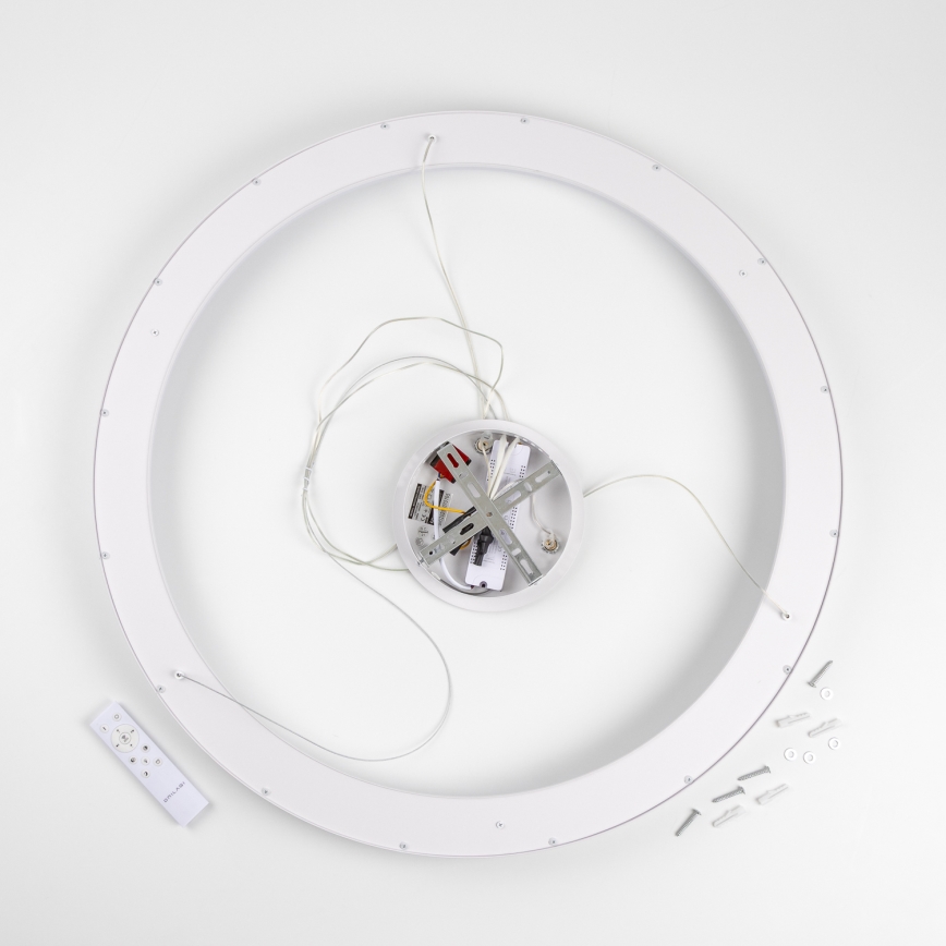 Brilagi - LED dimeriu reguliuojamas pakabinamas šviestuvas ant laido FALCON II LED/108W/230V 3000-6500K, skersmuo 80 cm, balta + nuotolinis valdymas