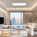 Brilagi - LED Reguliuojama lubų lempa FRAME SMART LED/30W/230V 30x60 cm 3000-6000K IP44 balta + nuotolinio valdymo pultas