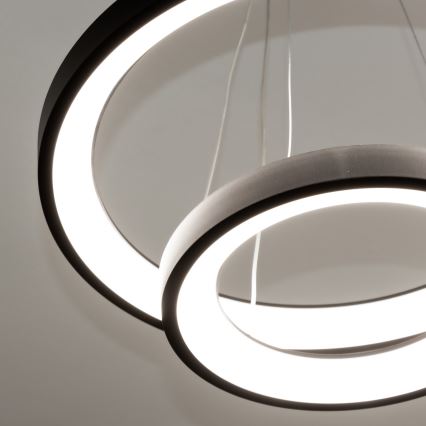 Brilagi - dimeriuojamas LED pakabinamas šviestuvas ant laido FALCON SLIM LED/68W/230V 3000-6500K Ø 50 cm juodas + nuotolinis valdymas