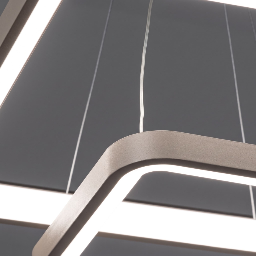 BRILAGI - LED reguliuojamas pakabinamas šviestuvas ant laido FALCON SLIM LED/78W/230V 3000-6500K 50x50 cm smėlinė + su nuotoliniu valdymu