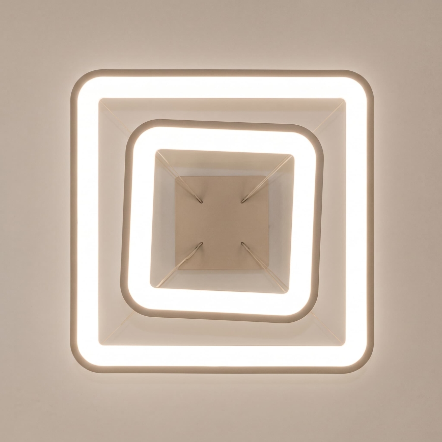BRILAGI - LED reguliuojamas pakabinamas šviestuvas ant laido FALCON SLIM LED/78W/230V 3000-6500K 50x50 cm smėlinė + su nuotoliniu valdymu
