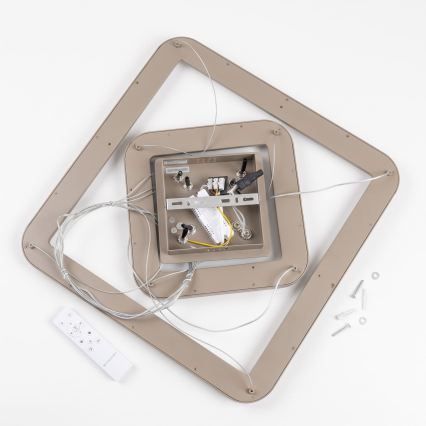 BRILAGI - LED reguliuojamas pakabinamas šviestuvas ant laido FALCON SLIM LED/78W/230V 3000-6500K 50x50 cm smėlinė + su nuotoliniu valdymu