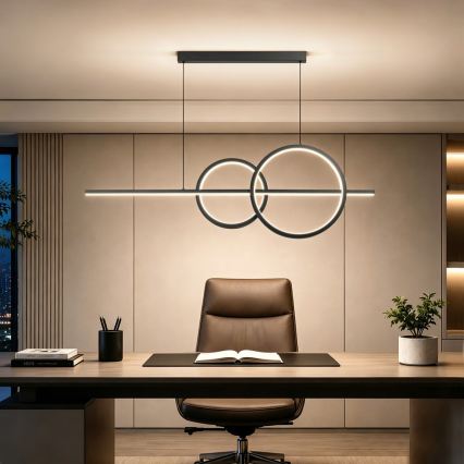 BRILAGI - LED dimeriuojama liustra ant troselio SIGNATURE LED/53W/230V 3000-6000K 120 cm juoda + nuotolinis valdymas