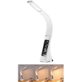 Brilagi - LED Reguliuojama stalinė lempa su ekranu PELLE LED/7W/230V balta