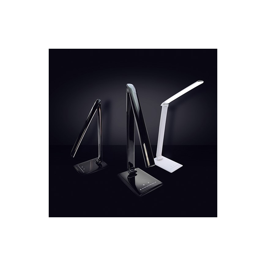 Brilagi - LED Reguliuojama stalo lempa USB jungtis LED/12W/230V juodas