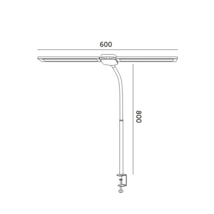 Brilagi - LED Reguliuojama stalo lempa USB VARIO LED/14W/5V 3000-6000K juoda