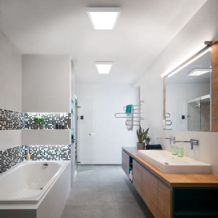 Brilagi - LED Reguliuojama lubinė šviesa FRAME SMART LED/50W/230V 30x120 cm 3000-6000K IP44 balta + nuotolinis valdymas