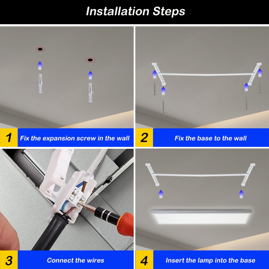 Brilagi - LED Reguliuojama lubinė šviesa FRAME SMART LED/50W/230V 30x120 cm 3000-6000K IP44 balta + nuotolinis valdymas