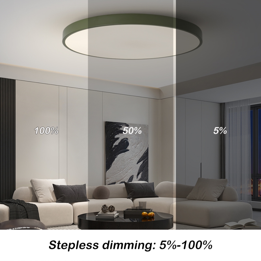 Brilagi - reguliuojamas LED šviestuvas POOL SMART LED/128W/230V skersmuo 100 cm 3000-6000K Wi-Fi Tuya + nuotolinis valdymas žalias