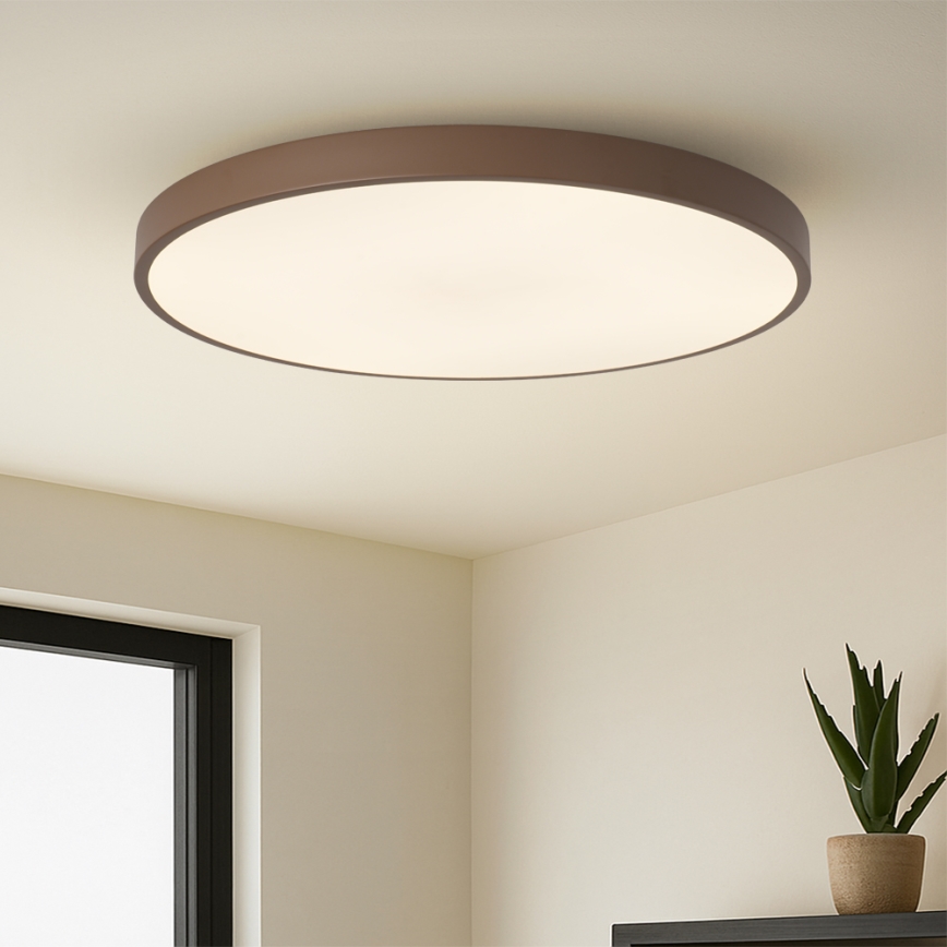 Brilagi - LED šviestuvas su reguliuojamu ryškumu POOL SMART, 128 W / 230 V, skersmuo 100 cm, Wi‑Fi (Tuya) + nuotolinis pultas, rudos spalvos