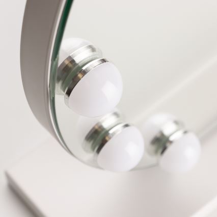 Brilagi - LED reguliuojamas makiažo veidrodis HOLLYWOOD LED/12W/230V 3000/4000/6500K