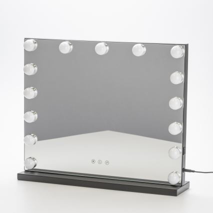Brilagi - LED reguliuojamas makiažo veidrodis HOLLYWOOD LED/15W/230V 3000/4000/6500K