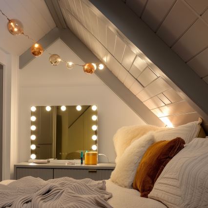 Brilagi - LED reguliuojamas makiažo veidrodis HOLLYWOOD LED/15W/230V 3000/4000/6500K