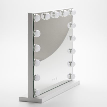 Brilagi - LED reguliuojamas makiažo veidrodis HOLLYWOOD LED/15W/230V 3000/4000/6500K