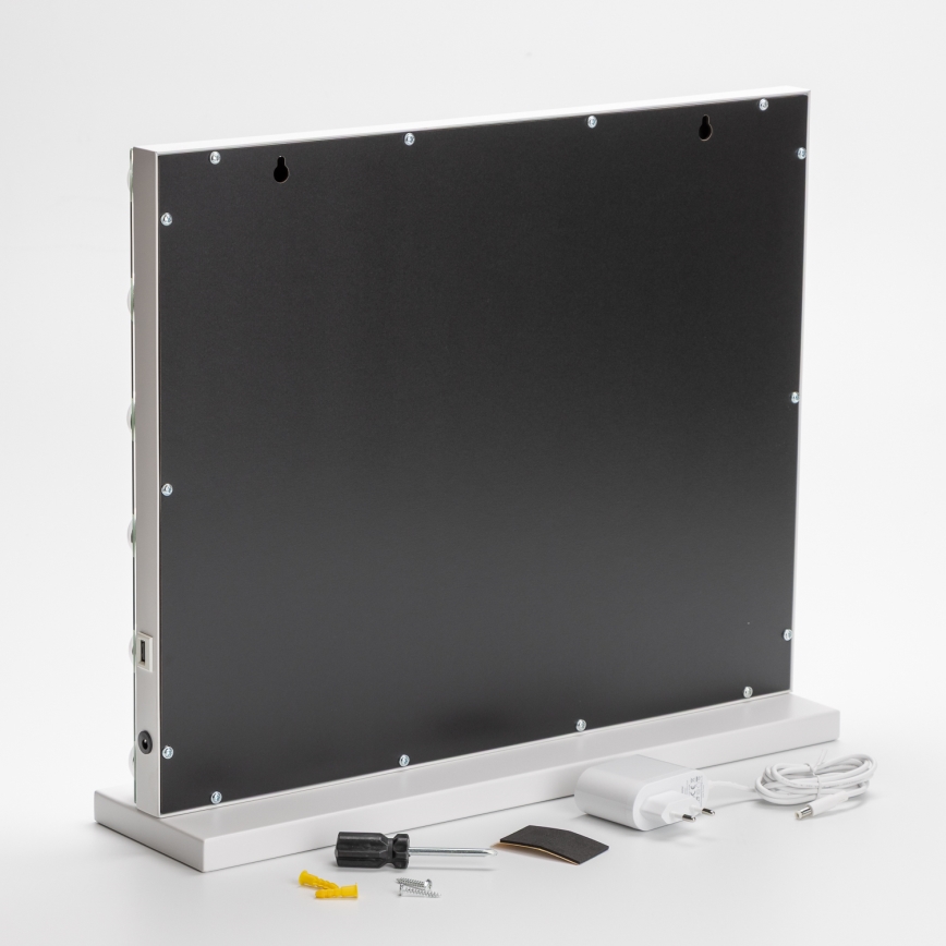 Brilagi - LED reguliuojamas makiažo veidrodis HOLLYWOOD LED/15W/230V 3000/4000/6500K