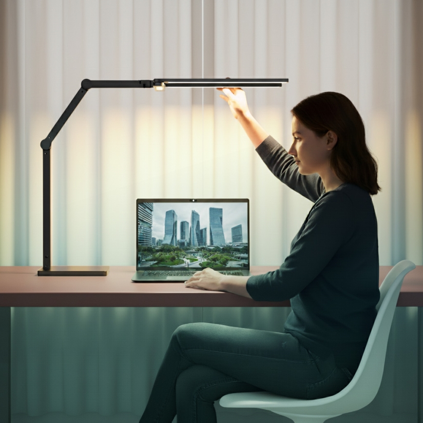 Brilagi - LED dimeriuojama jutiklinė stalinė lempa VARIO LED/24W/230V 3000-6500K CRI 92 juoda