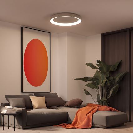 BRILAGI - LED dimeriuojamas lubinis šviestuvas FALCON II LED/108W/230V 3000-6500K skersmuo 80 cm smėlinė + su nuotolinio valdymo pulteliu