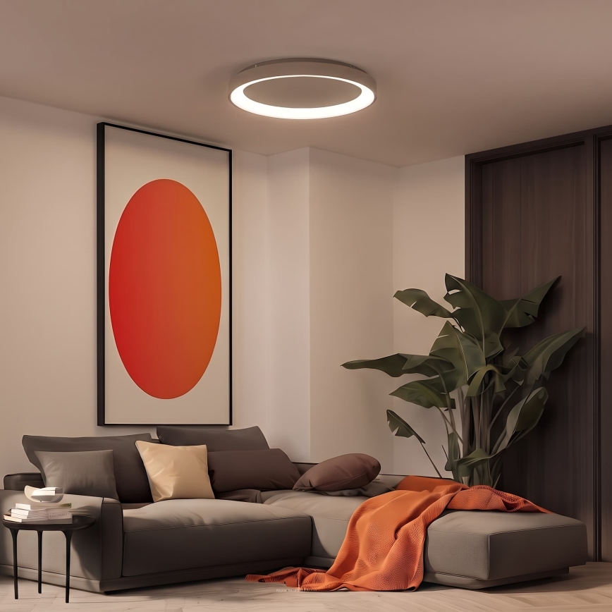BRILAGI - LED dimeriuojamas lubinis šviestuvas FALCON II LED/108W/230V 3000-6500K skersmuo 80 cm smėlinė + su nuotolinio valdymo pulteliu