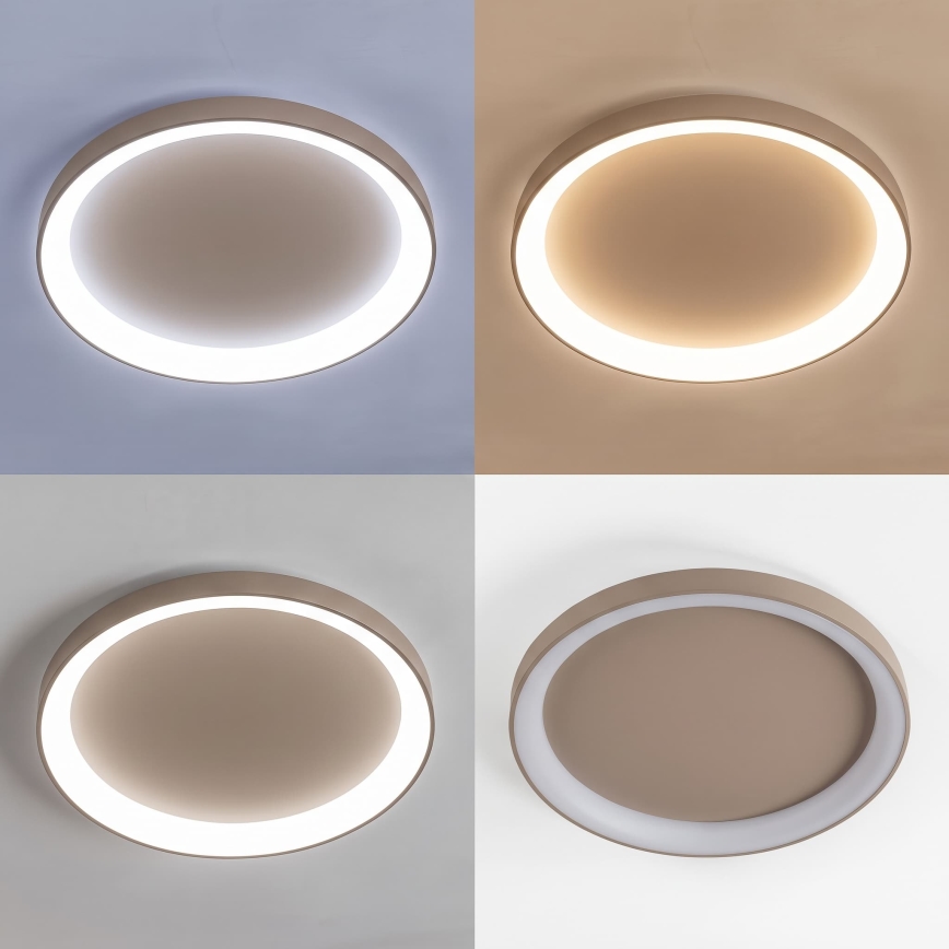 BRILAGI - LED dimeriuojamas lubinis šviestuvas FALCON II LED/108W/230V 3000-6500K skersmuo 80 cm smėlinė + su nuotolinio valdymo pulteliu