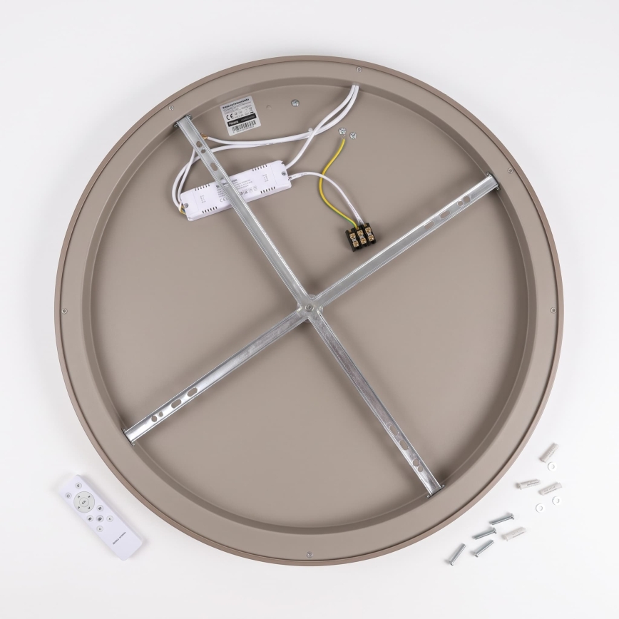 BRILAGI - LED dimeriuojamas lubinis šviestuvas FALCON II LED/108W/230V 3000-6500K skersmuo 80 cm smėlinė + su nuotolinio valdymo pulteliu