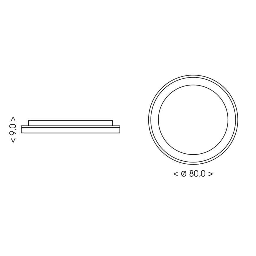 BRILAGI - LED dimeriuojamas lubinis šviestuvas FALCON II LED/108W/230V 3000-6500K skersmuo 80 cm smėlinė + su nuotolinio valdymo pulteliu