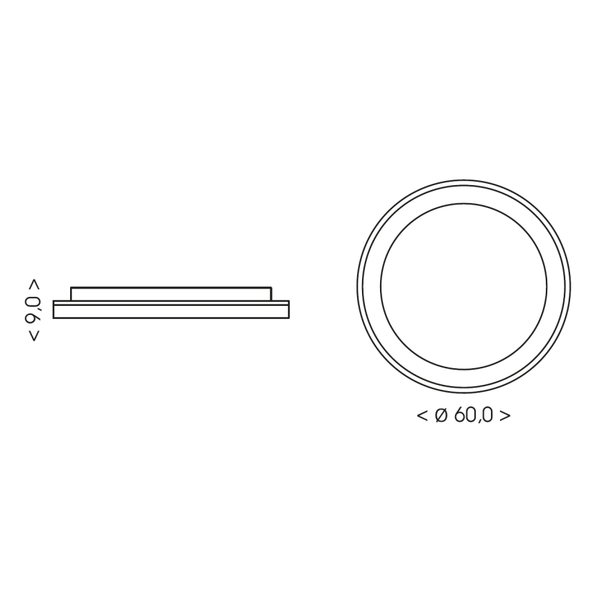BRILAGI - Dimeriuojamas LED lubų šviestuvas FALCON II LED/99W/230V 3000-6500K skersmuo 60 cm balta/smėlinė + nuotolinis valdymas