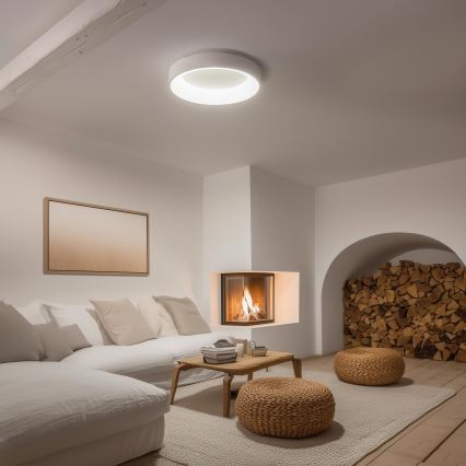 Brilagi - LED dimeriuojamas lubinis šviestuvas FALCON LED/80W/230V 3000-6500K skers. 60 cm baltas + nuotolinio valdymo pultas