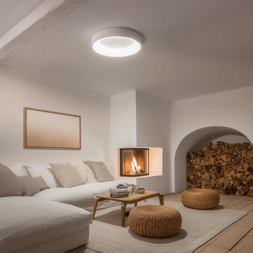 Brilagi - LED dimeriuojamas lubinis šviestuvas FALCON LED/80W/230V 3000-6500K skers. 60 cm baltas + nuotolinio valdymo pultas