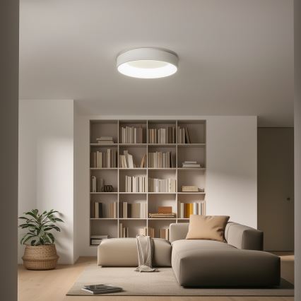 Brilagi - LED dimeriuojamas lubinis šviestuvas FALCON LED/80W/230V 3000-6500K skers. 60 cm baltas + nuotolinio valdymo pultas