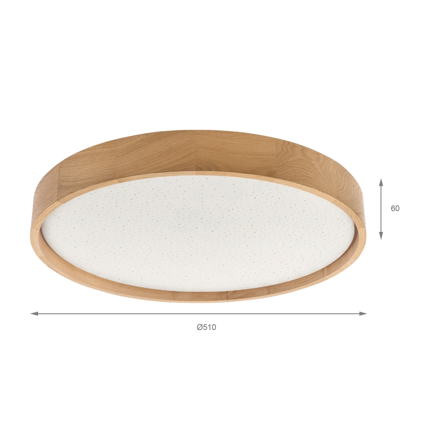 Brilagi - LED reguliuojamo ryškumo lubinis šviestuvas MANAROLA SMART STARS LED/36W/230V 3000-6000K Wi-Fi Tuya Beacon Ø 51 cm + nuotolinis pultas