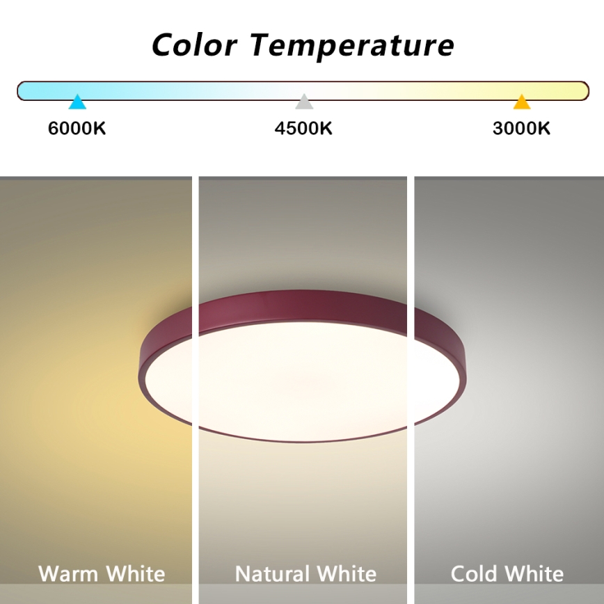 Brilagi - dimeriuojamas lubinis LED šviestuvas POOL LED/36W/230V 3000-6000K skersmuo 30 cm bordo + nuotolinis valdymas