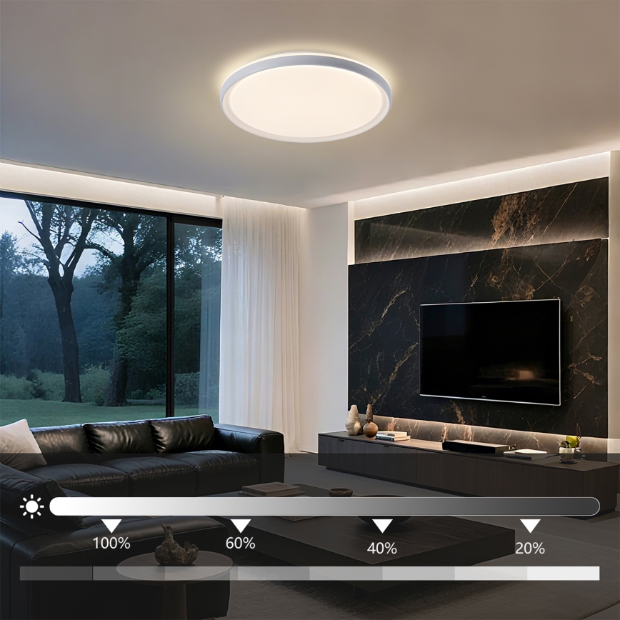 Brilagi - RIVO dimeriuojamas LED lubų šviestuvas LED/72W/230V 3000-6000K balta skersmuo 50 cm + nuotolinis valdymas