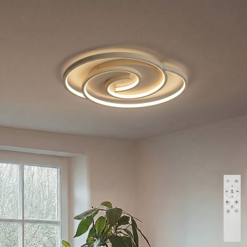 BRILAGI - LED reguliuojamas lubinis šviestuvas VELO LED/70W/230V 3000-6500K 38x47,8 cm smėlinis + nuotolinis valdymas