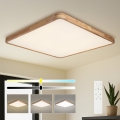 BRILAGI - LED reguliuojamas lubinis šviestuvas WOODLINE SQUARE LED/180W/230V 3000-6000K ąžuolas 100x100 cm + nuotolinis valdymas