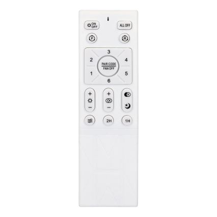 Brilagi - LED Reguliuojamas lubinis ventiliatorius LED/30W/230V 3000-6500K juoda + nuotolinio valdymo pultas