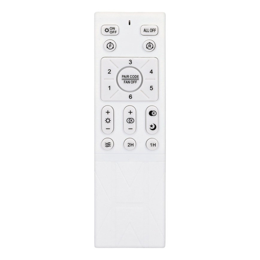 Brilagi - LED Reguliuojamas lubinis ventiliatorius LED/30W/230V 3000-6500K juoda + nuotolinio valdymo pultas