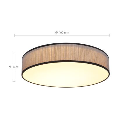 Brilagi - LED reguliuojamas lubų šviestuvas AURORA LED/48W/230V 3000-6500K skersmuo 40 cm + nuotolinis valdymas