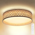 Brilagi - LED reguliuojamas lubų šviestuvas CAMILA LED/48W/230V 3000-6500K bambukas skersmuo 40 cm + nuotolinio valdymo pultas