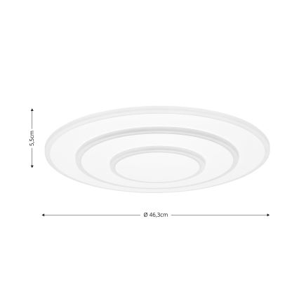 Brilagi - LED reguliuojamas lubų šviestuvas MODERN LED/58W/230V 2700-6500K skersmuo 46,3 cm + nuotolinio valdymo pultas