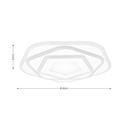 Brilagi - LED reguliuojamas lubų šviestuvas MODERN LED/64W/230V 2700-6500K skersmuo 40 cm + nuotolinio valdymo pultas