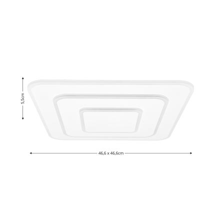 Brilagi - LED reguliuojamas lubų šviestuvas MODERN LED/72W/230V 2700-6500K 46,6x46,6 cm + nuotolinio valdymo pultas